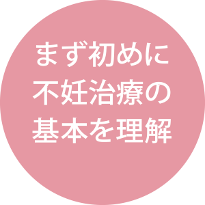 まず初めに不妊治療の基本を理解