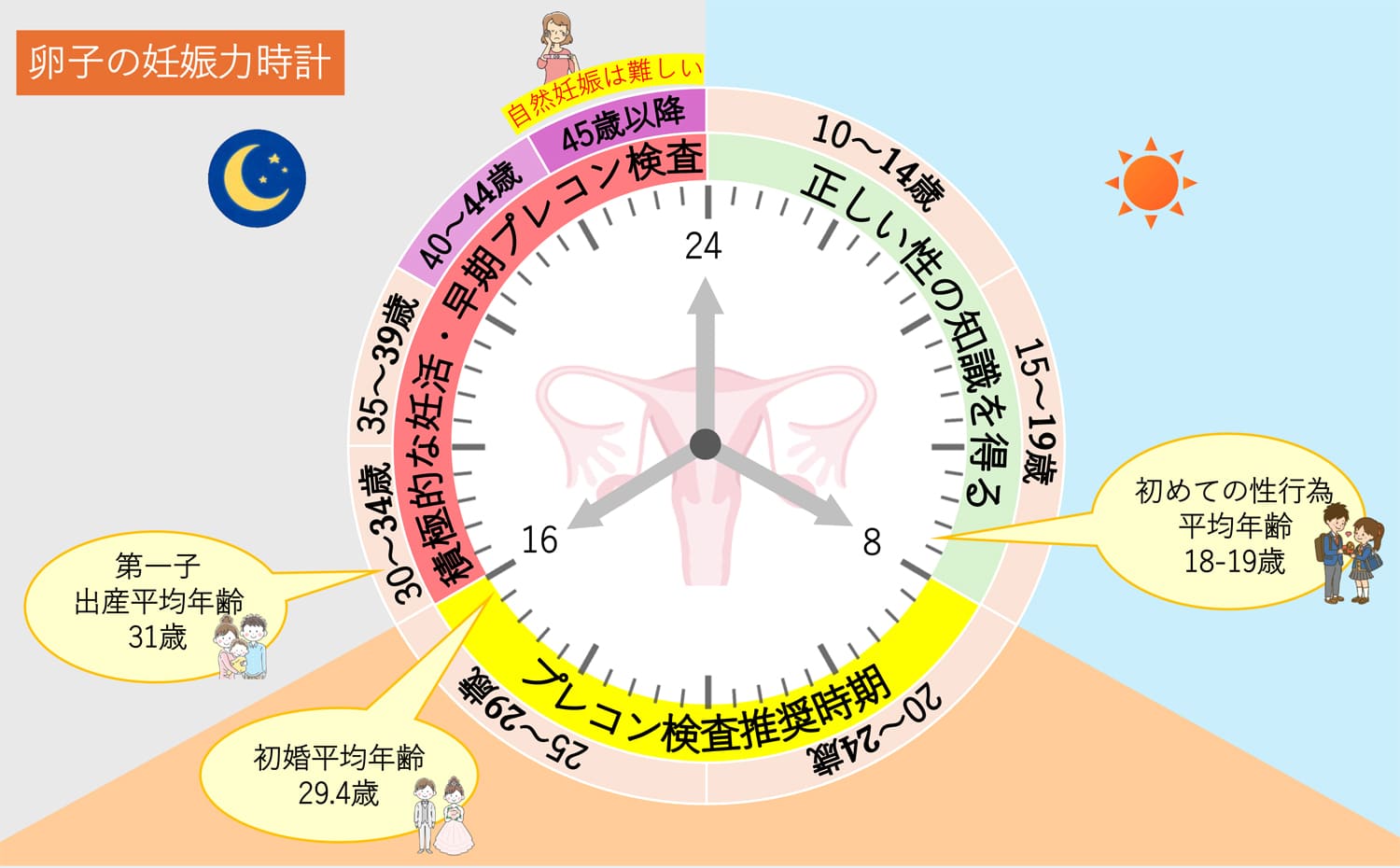 卵子の妊娠力時計